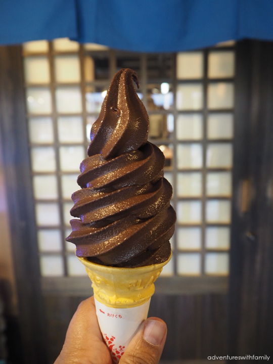 Japanese chocolate Soft serve cream