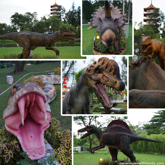 Dinosaurs in a Chinese Garden