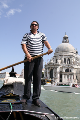 Venice gondola man