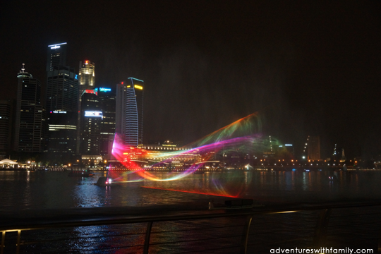 marina bay sands light and water show adventures with family