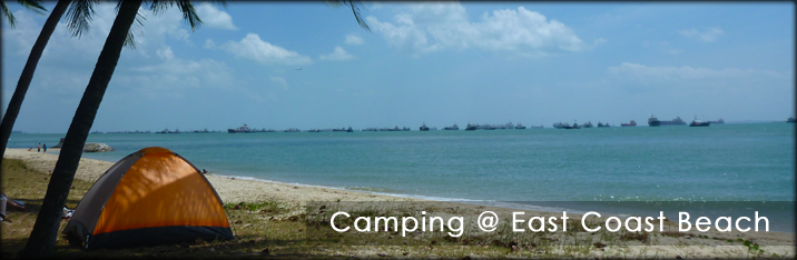 Camping on East Coast Beach