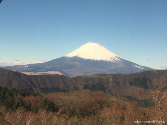 Mt Fuji view from Hakone in Winter