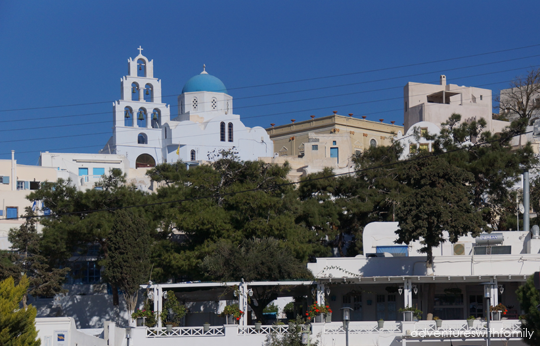 Pyrgos Santorini in Winter