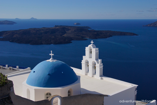 Firostefani Santorini in Winter