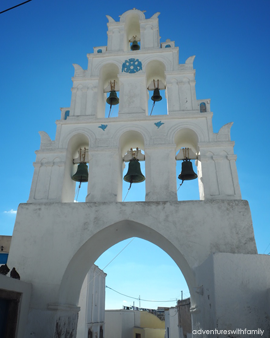 Megalochori Santorini in Winter