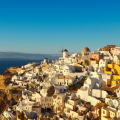 Santorini in winter, Greece